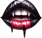 Preview: Lippe-flicken-buegelbild--aufbuegler-gothic--buegelmotiv